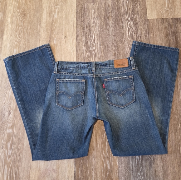 Levi's Ultra Low Rise 522 Bootcut Flare Denim Blue Jeans VTG Wide Leg Y2K HTF - Picture 15 of 16